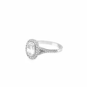 Christopher Designs L'Amour Crisscut Pre-Set Diamond Engagement Ring