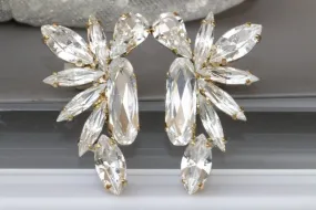 CLEAR BRIDE EARRINGS