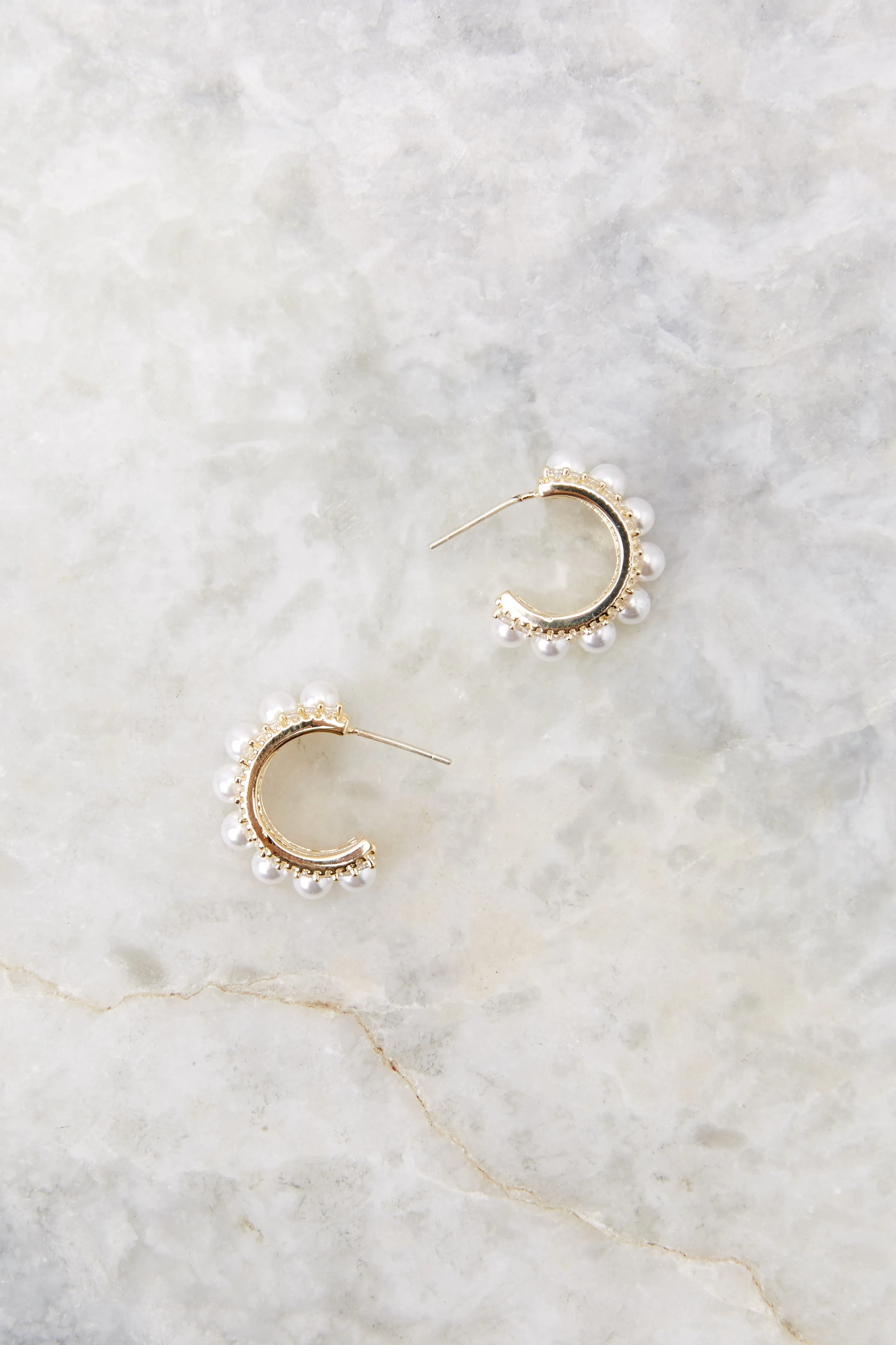 Coastal Gold Baby Half Hoop Earrings