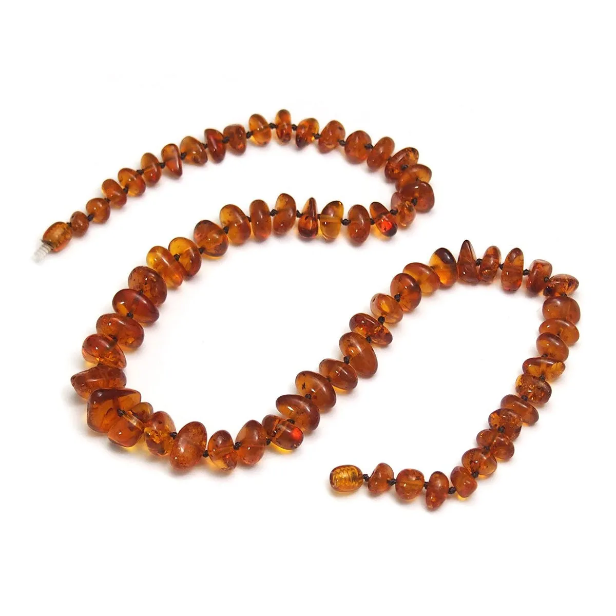 Cognac Amber Natural Nuggets Necklace/Strand