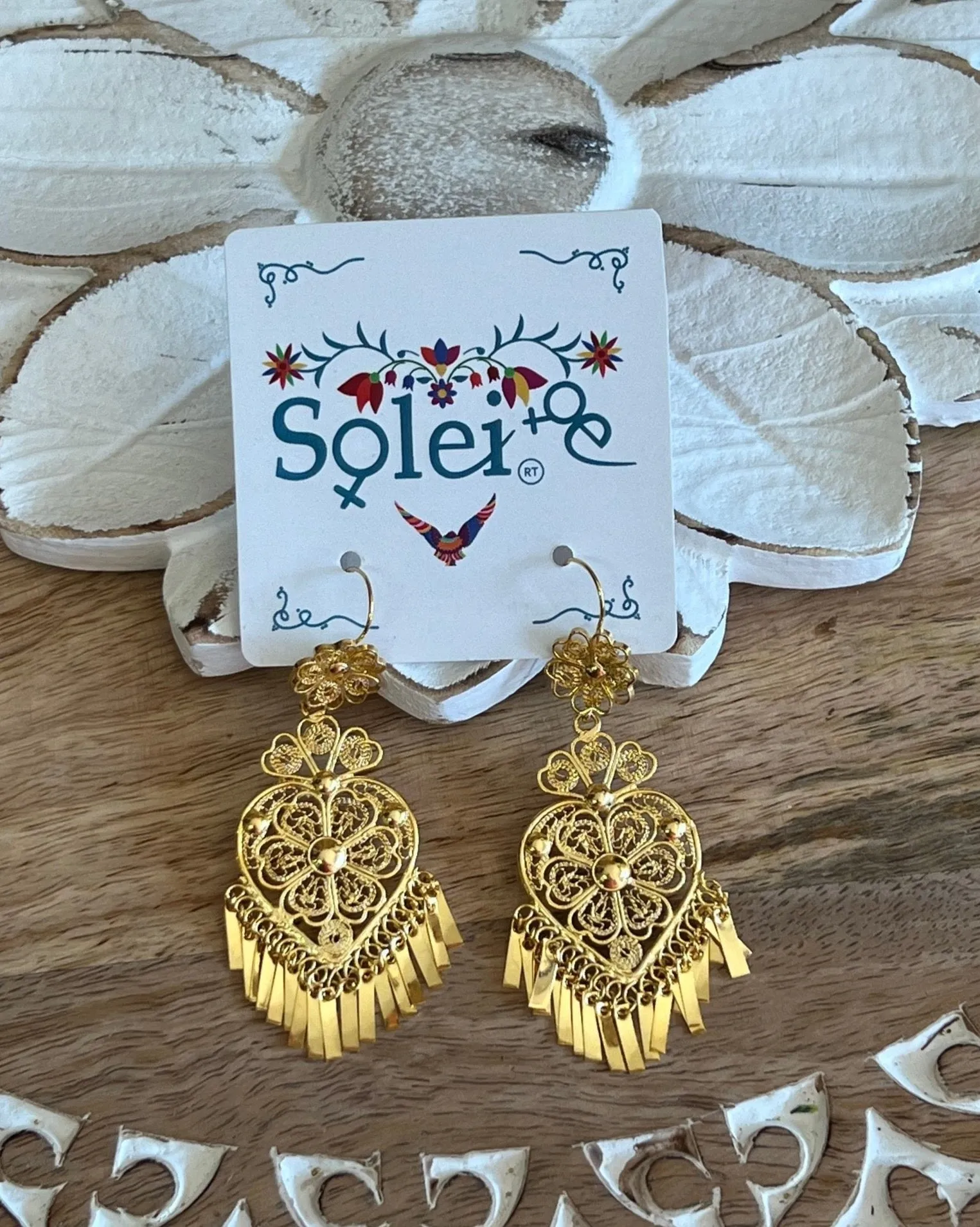 Corazon Abanico Earrings