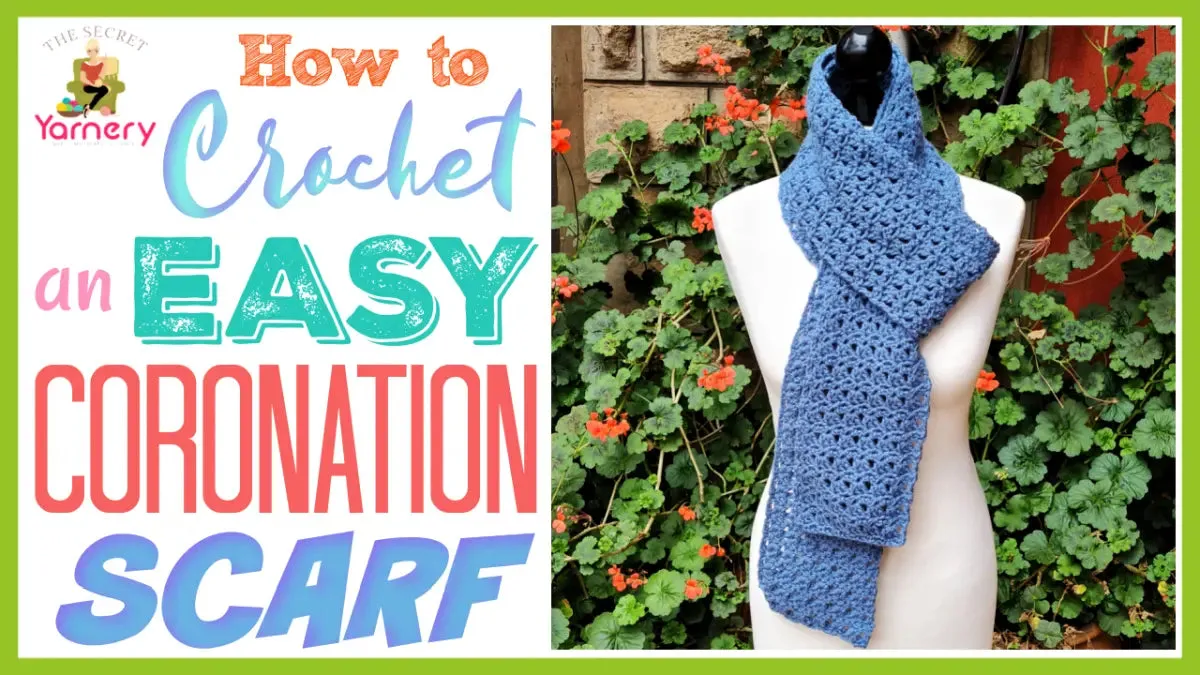 Coronation Scarf – Easy One-Ball Crochet Project for Fast Results