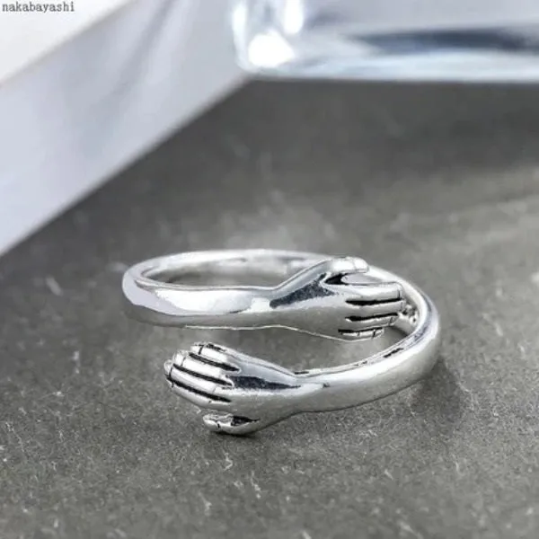 Couple Hug Ring - 2Pcs