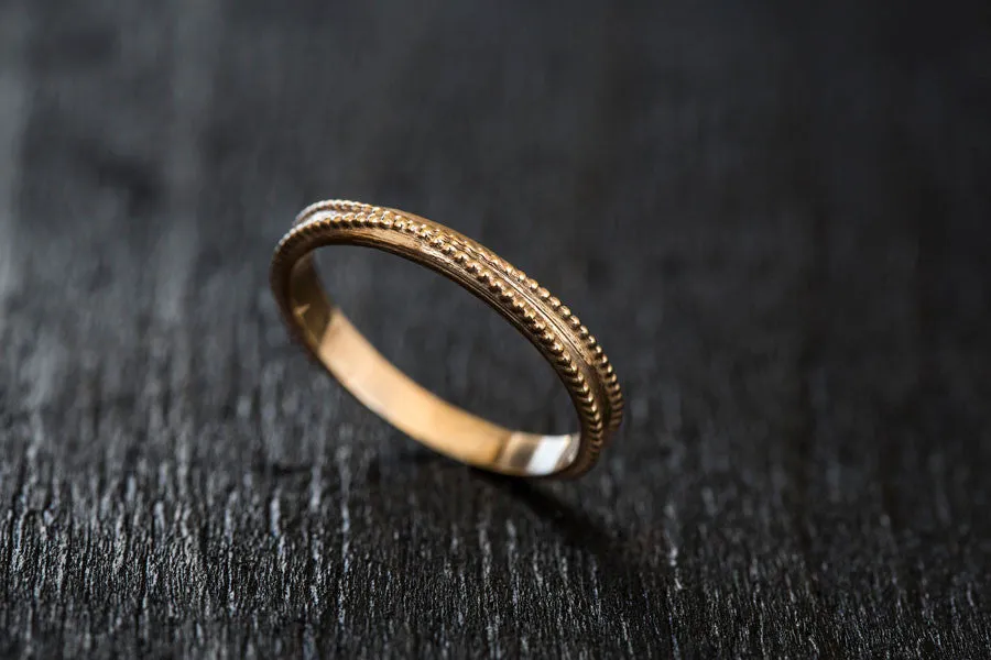 Criss-Cross Wedding Band