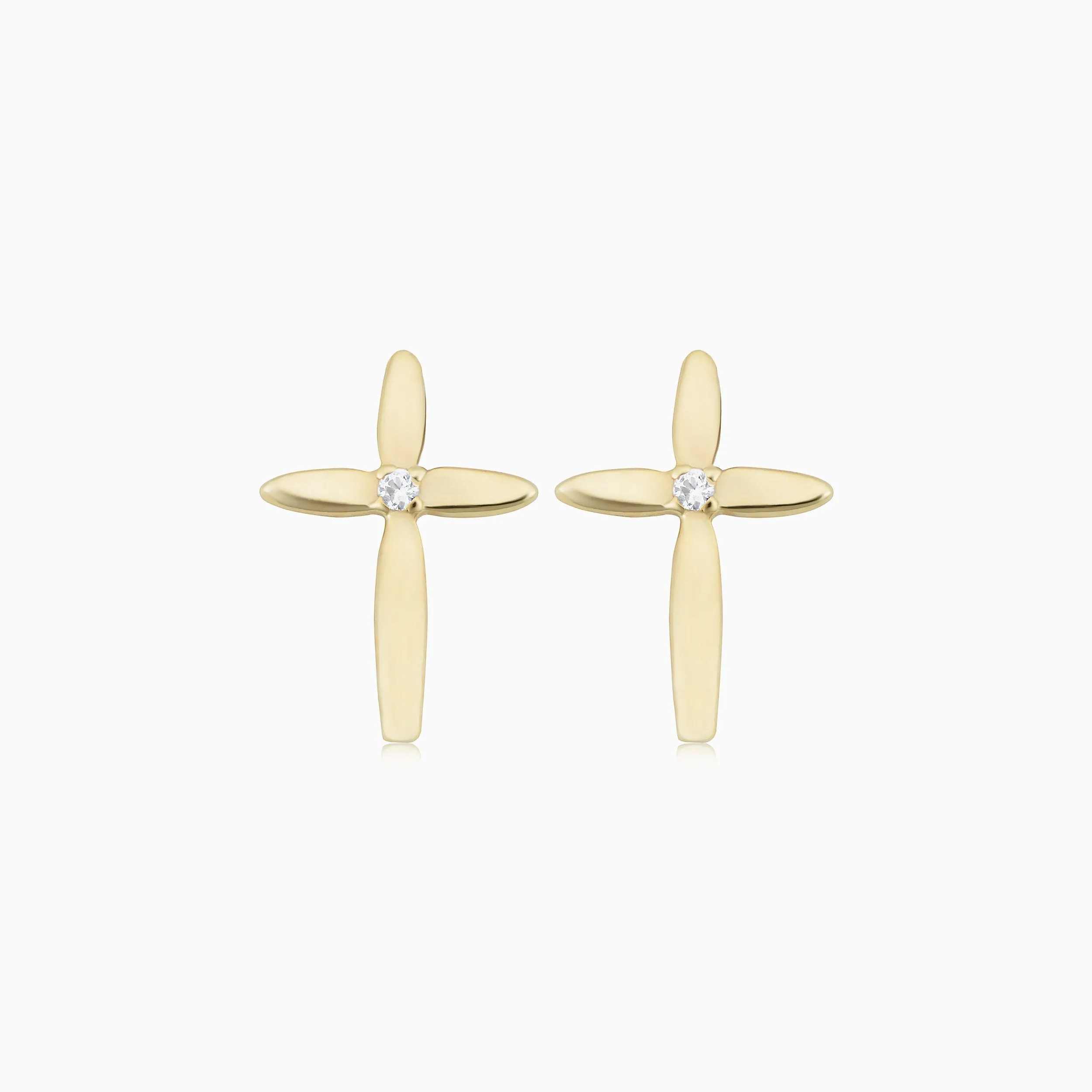 Cross My Heart Studs