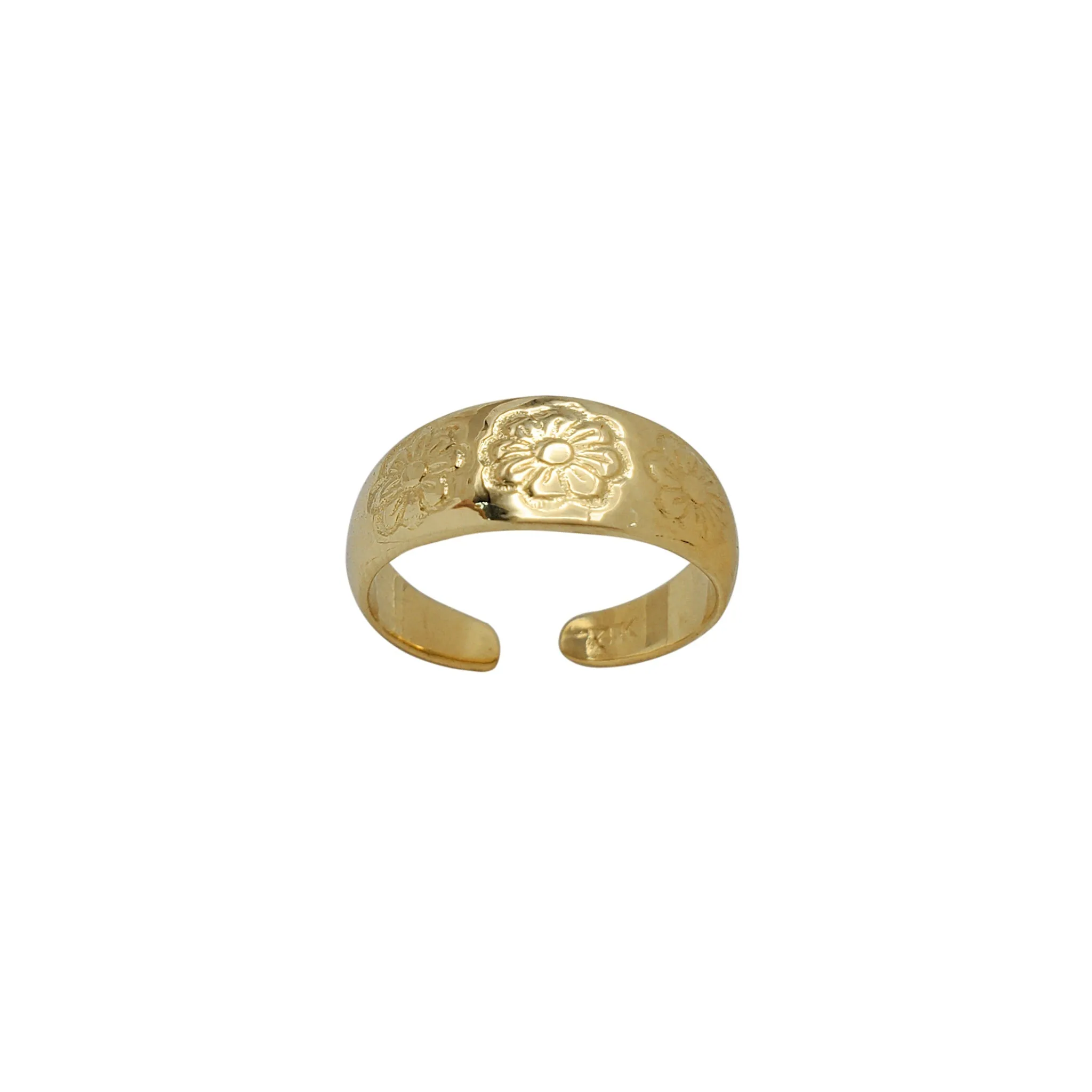 Daisy Flower Toe Ring (14K)