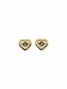 DANCING NATURAL DIAMOND HEART EARRINGS