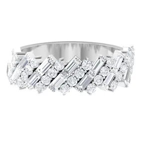 Diamond Wedding Band in Prong Setting