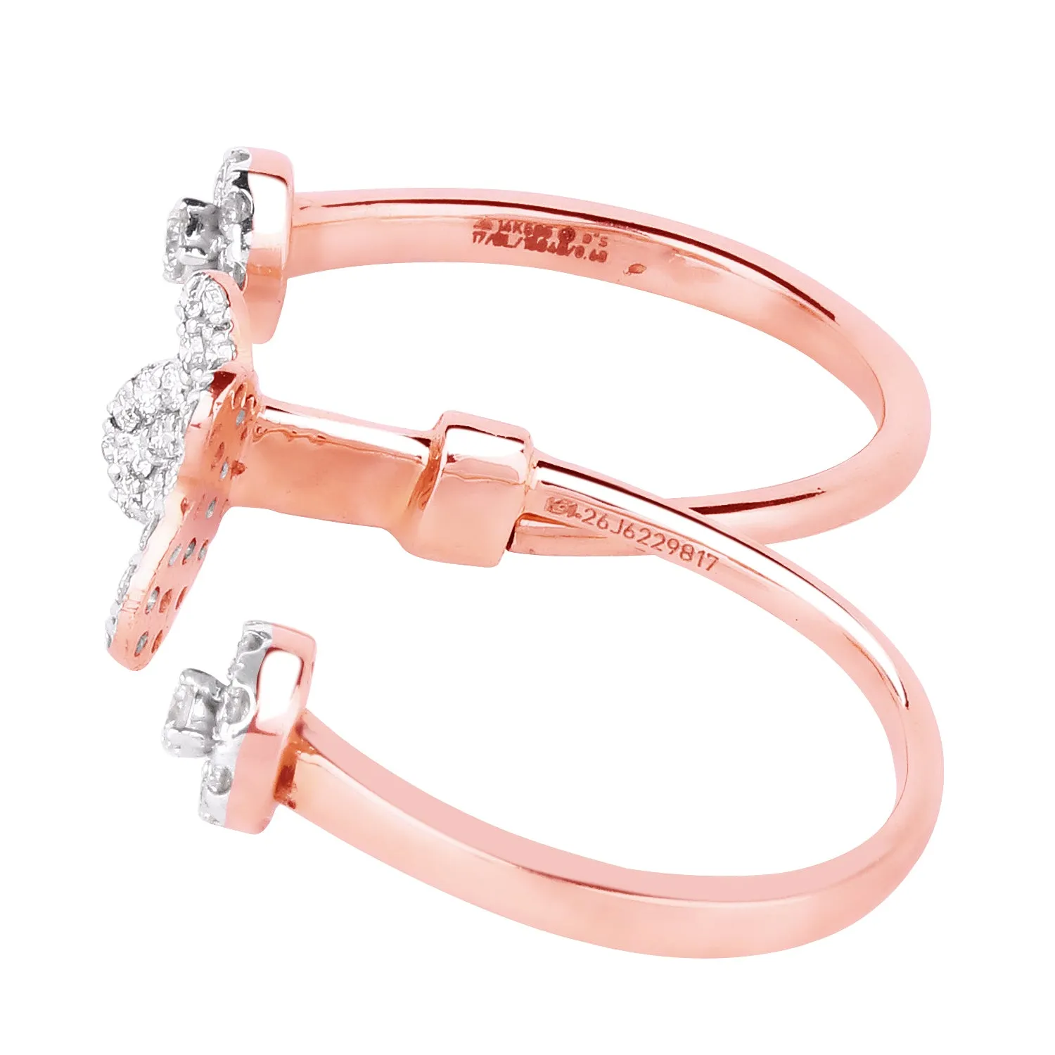 Double Finger Ring For Women : IJLR-1588B