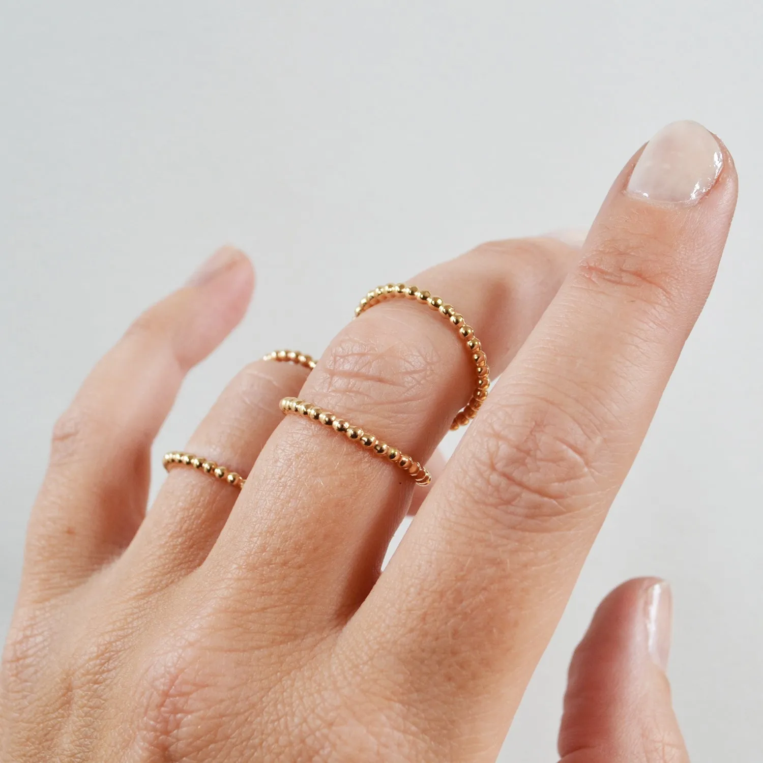 Double Knuckle Ring, Gold, Rose Gold, or Sterling Silver