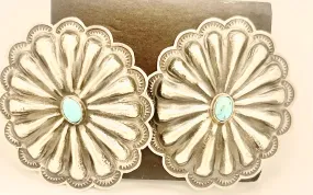 Earrings- Large Navajo Concho