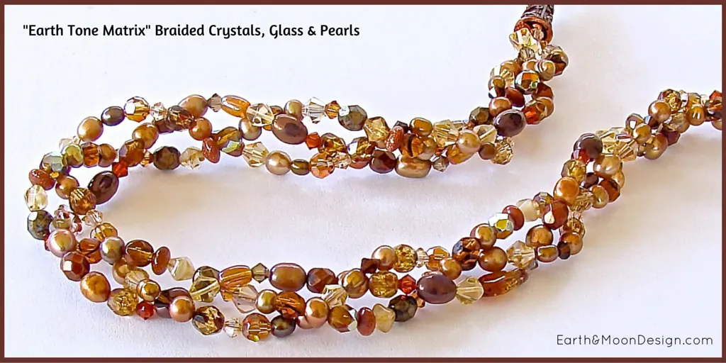 Earth Tone Matrix: Handmade Crystal and Pearl Jewelry