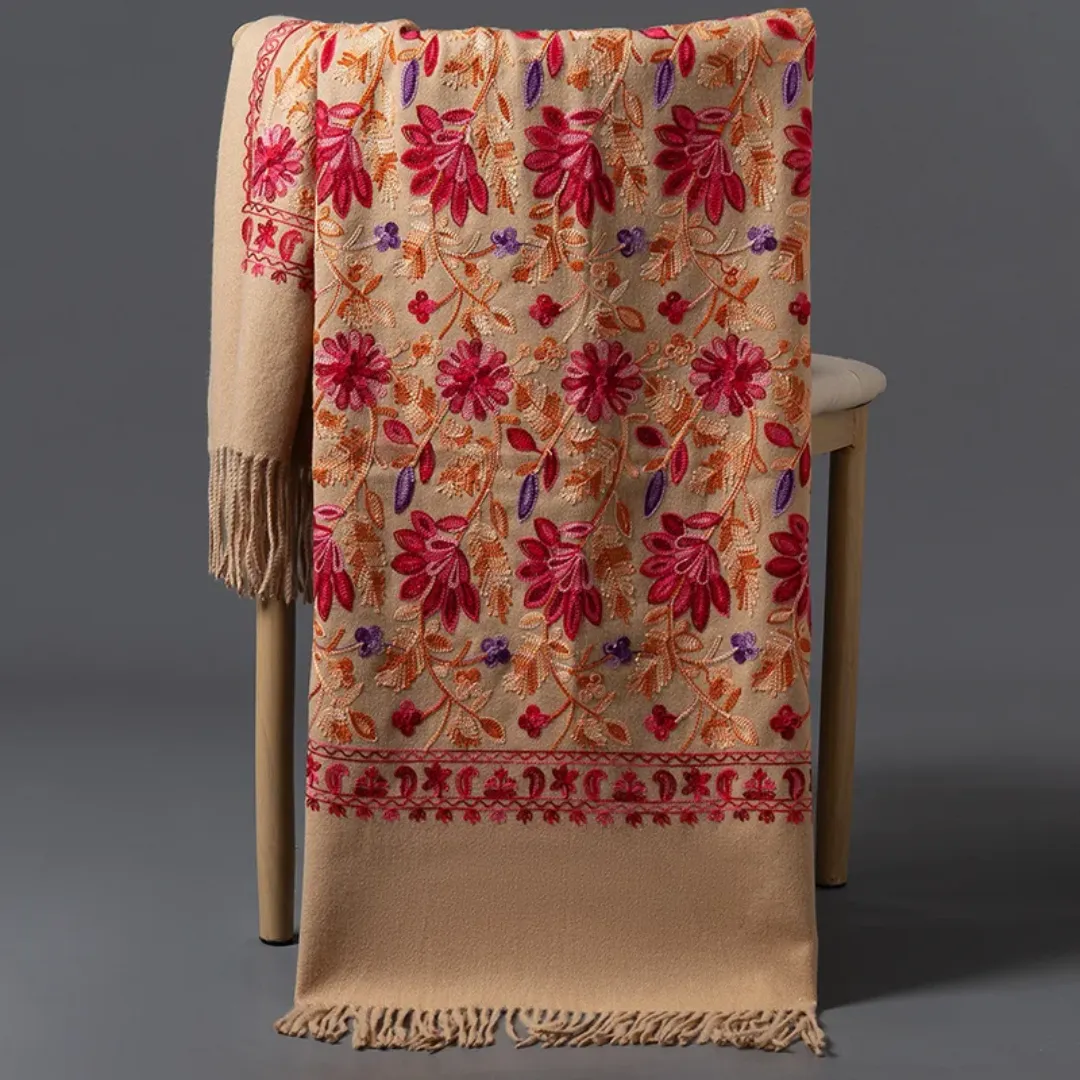 Embroidery Cashmere Scarves: Luxurious Comfort & Stylish Warmth