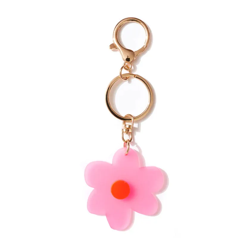 EMELDO FLOWER KEY RING | Pink   Red