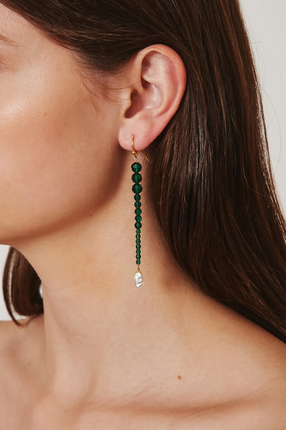 Emerald Gota Earrings