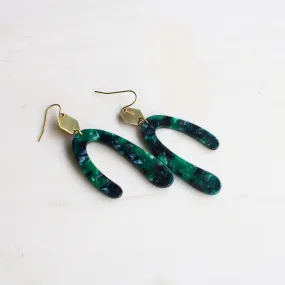 Emerald Green Statement Earrings