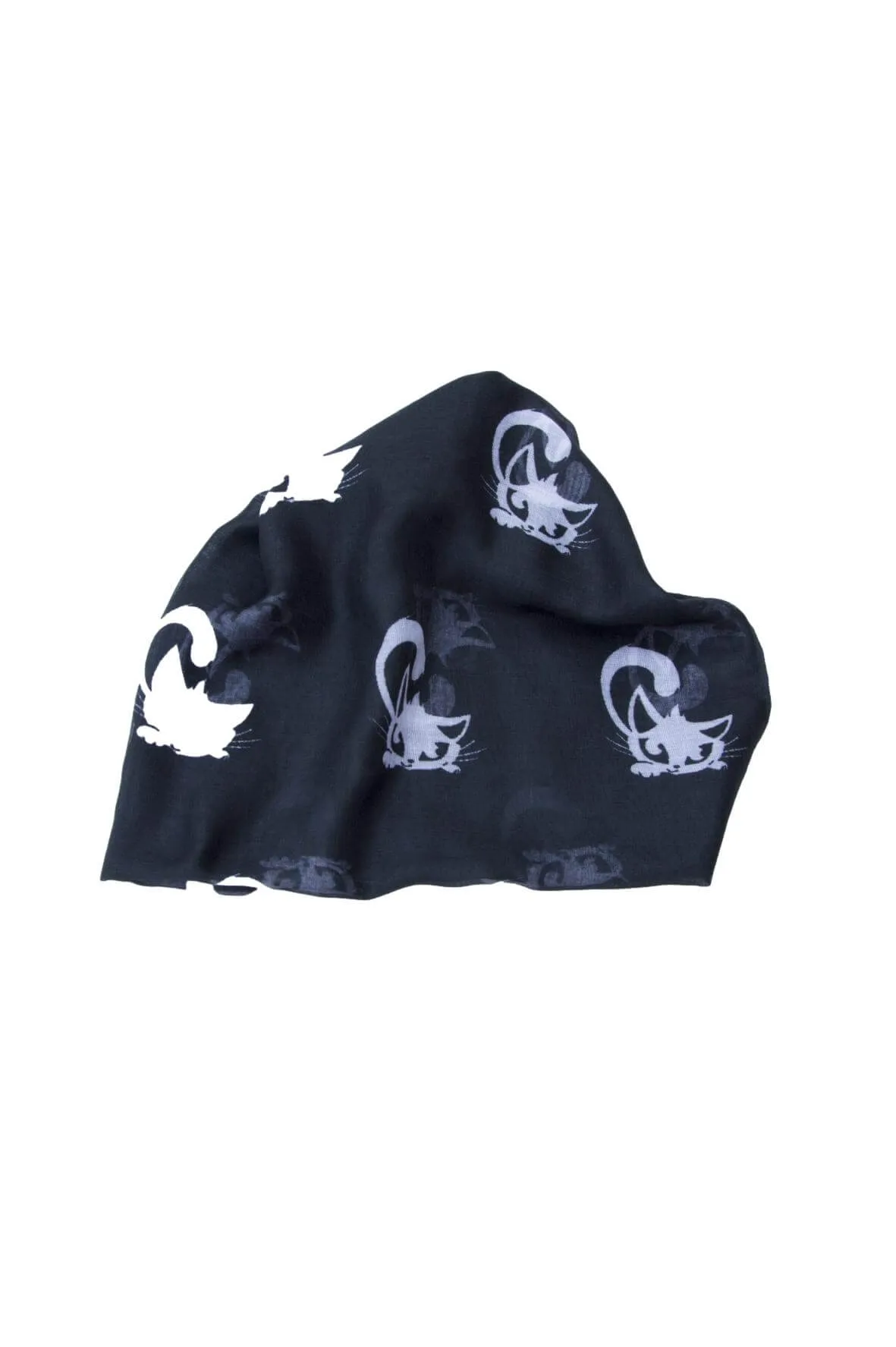 Fabulous Felines Black Cat Scarf