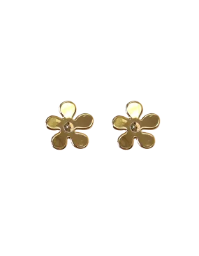 FLOWER POWER EARRING GOLD