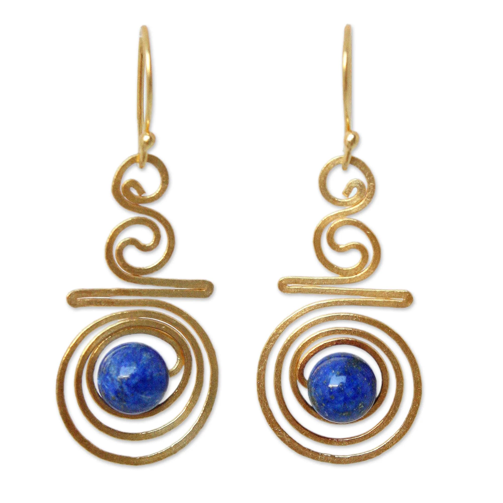 Follow the Dream Gold Plated Brass Earrings