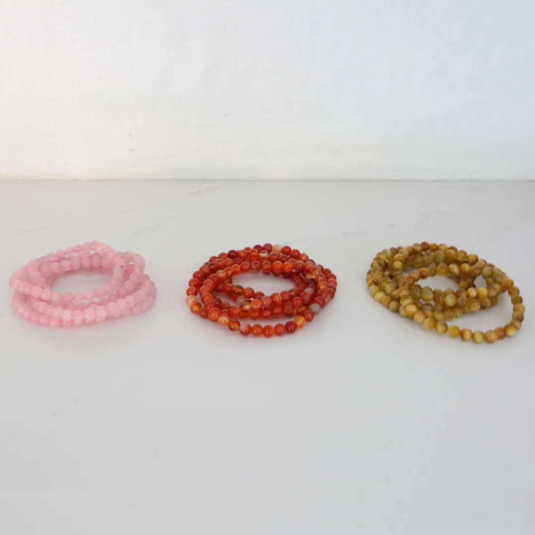 Gemstone Crystal Bracelets Variants: Adult size