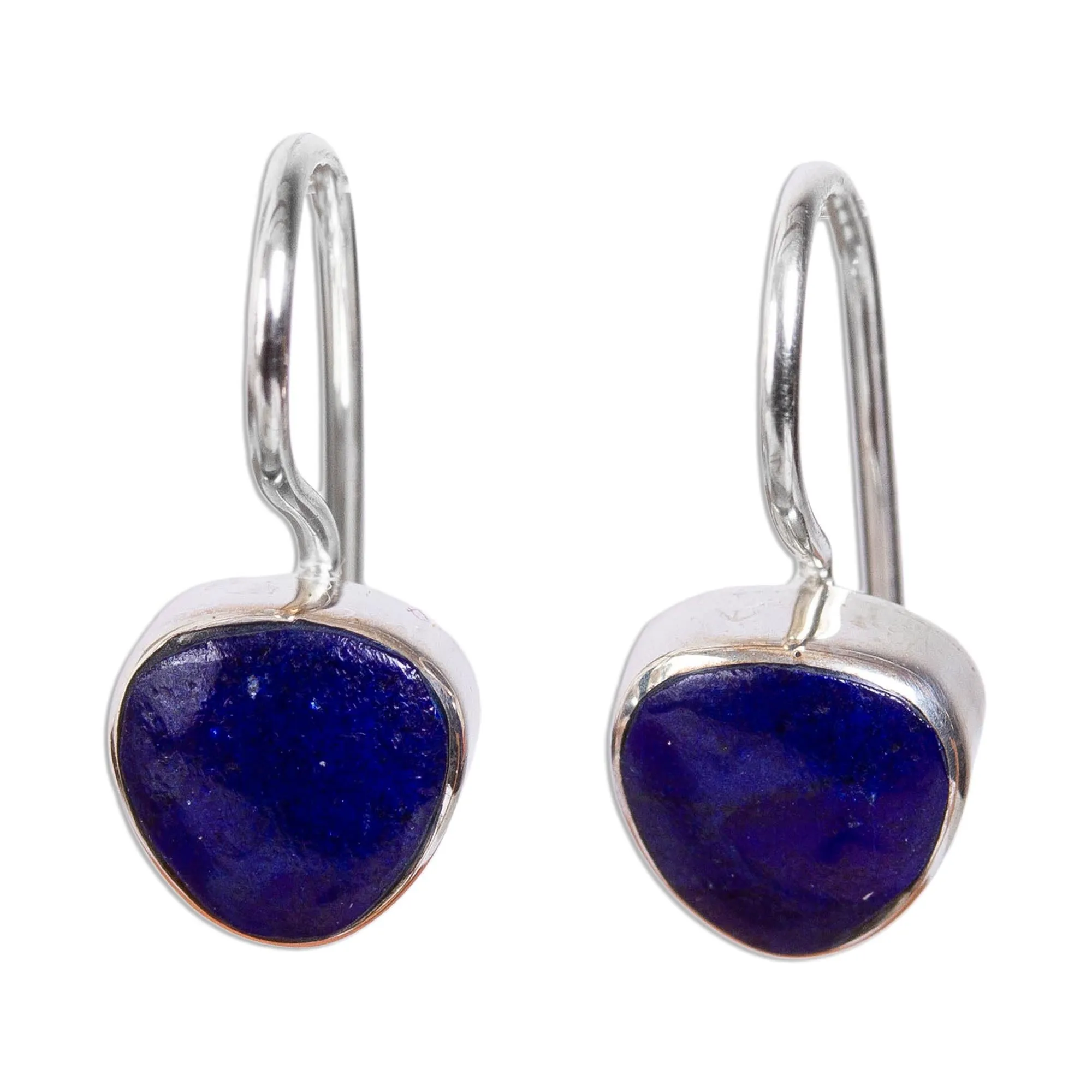 Gleaming Gems Taxco Lapis Lazuli Drop Earrings from Mexico