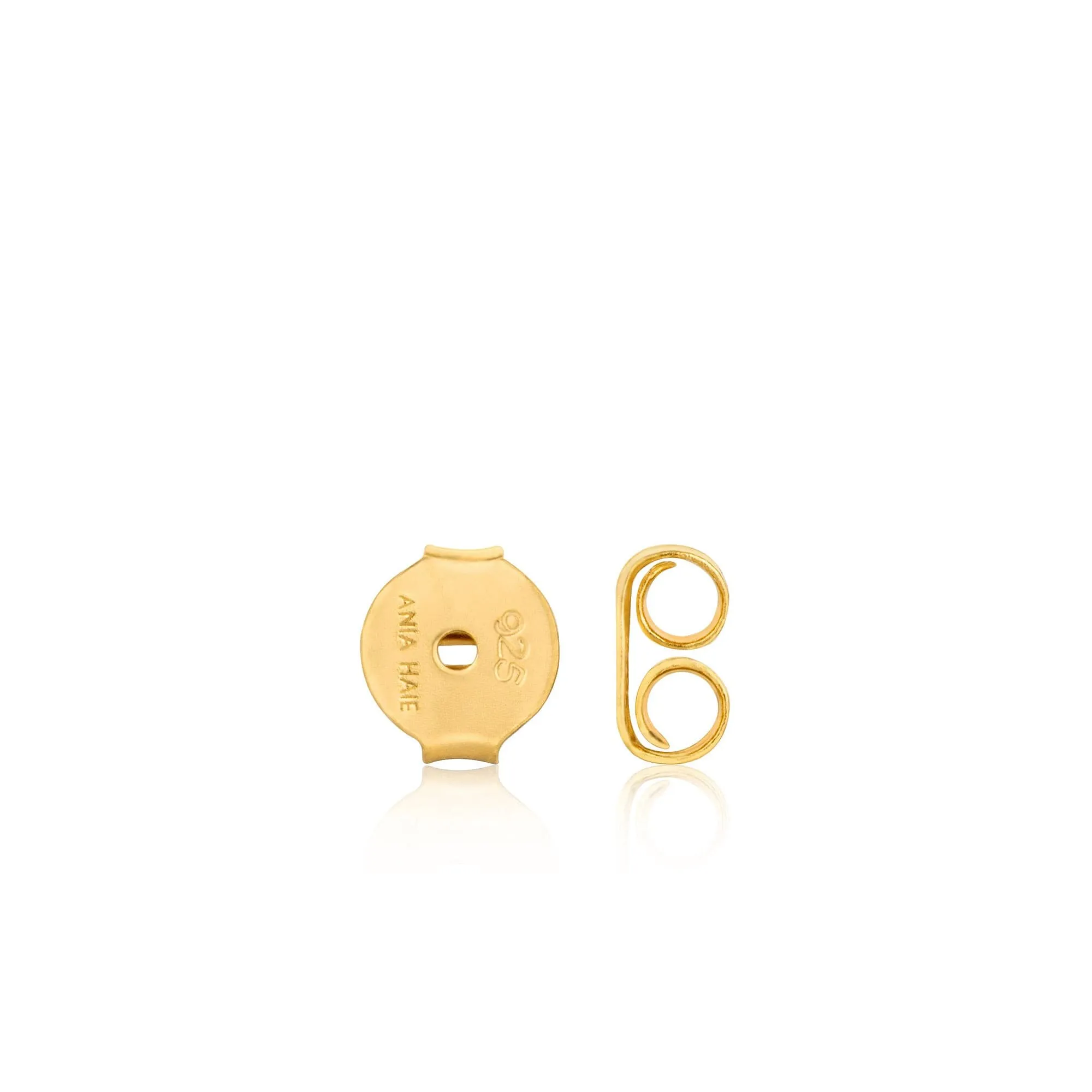 Gold Mother Of Pearl Stud Earrings