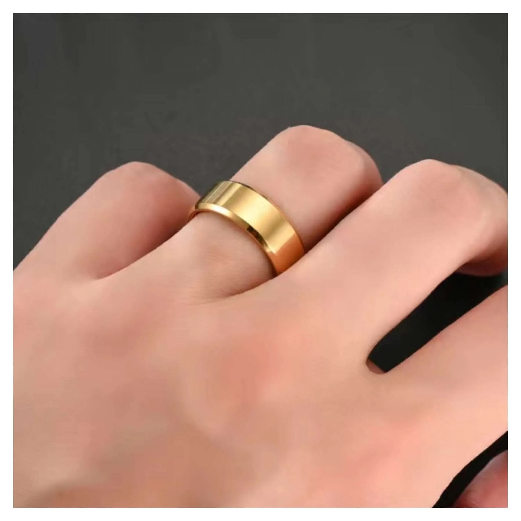 Gold Stainless Steel Ring