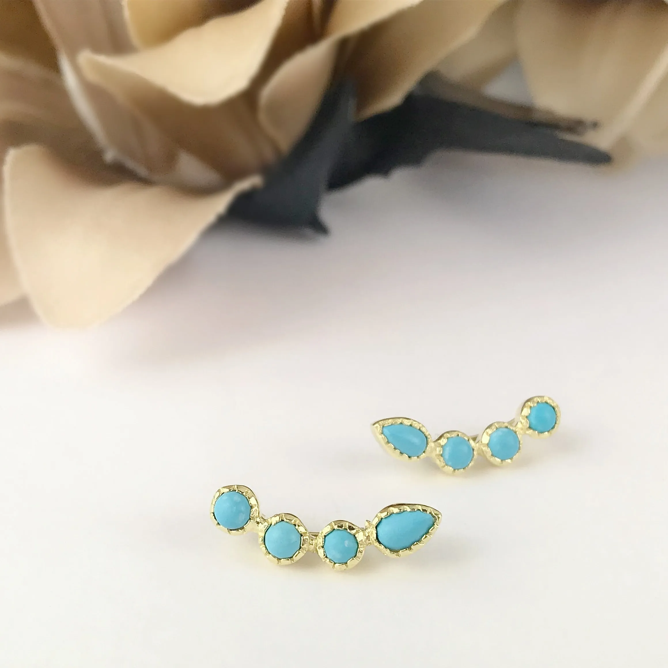 Golden Lake Earrings - SE4909