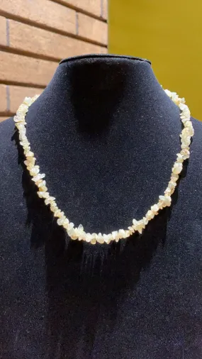 Golden Topaz Crystal Necklace