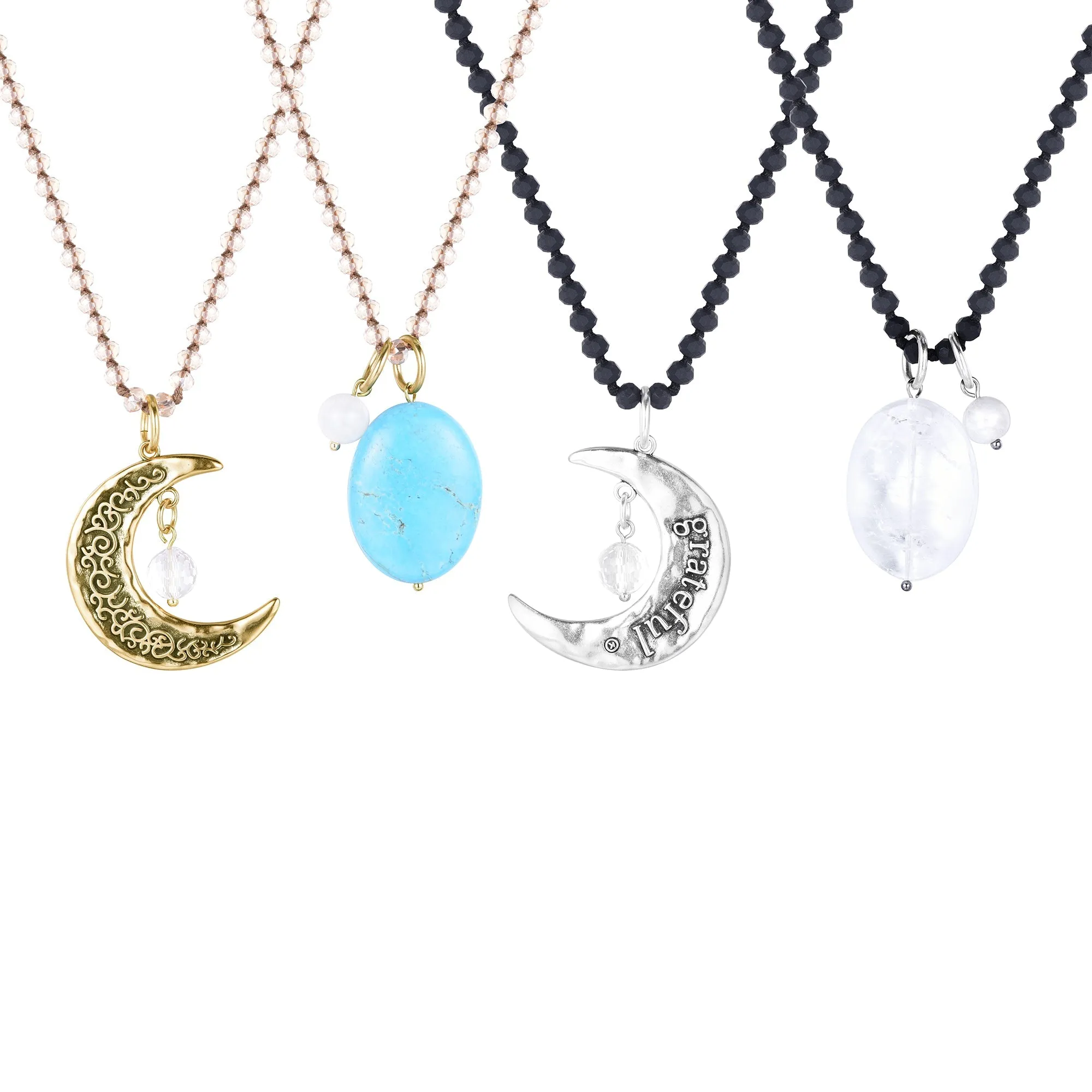 GRATEFUL | CRESCENT MOON | Original Necklace