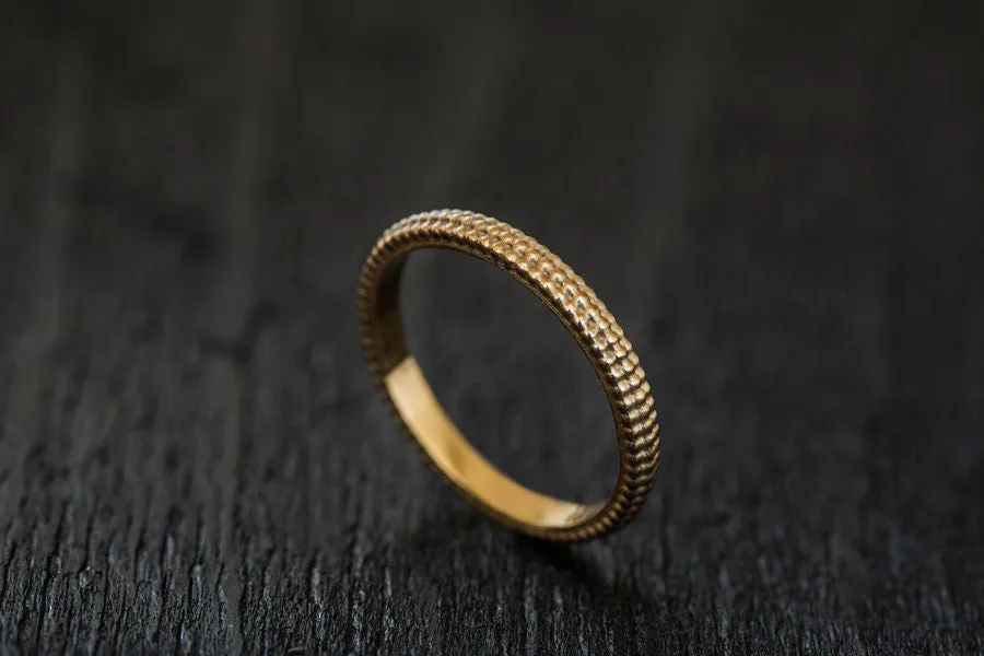 Ground Gold Wedding Ring