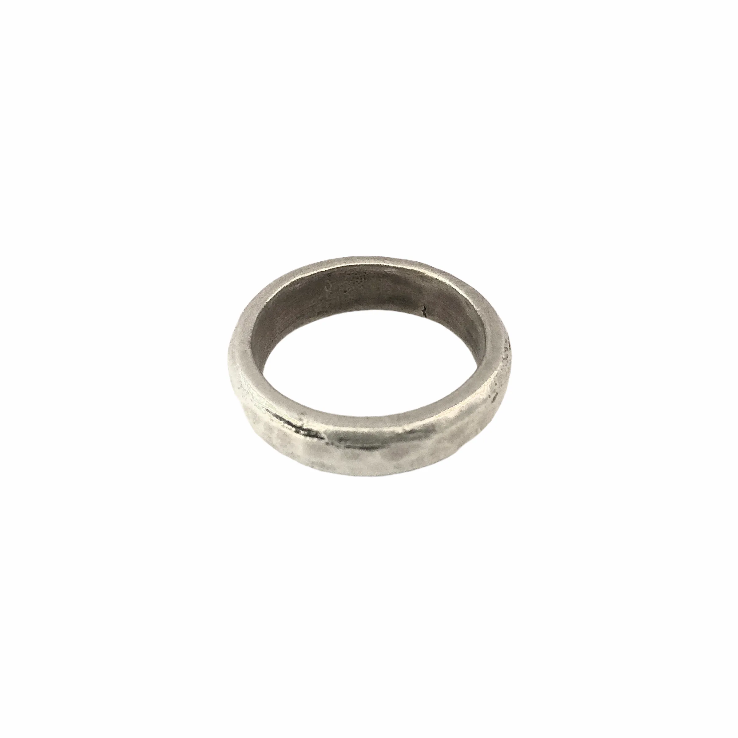 Hammered Sterling Silver Band