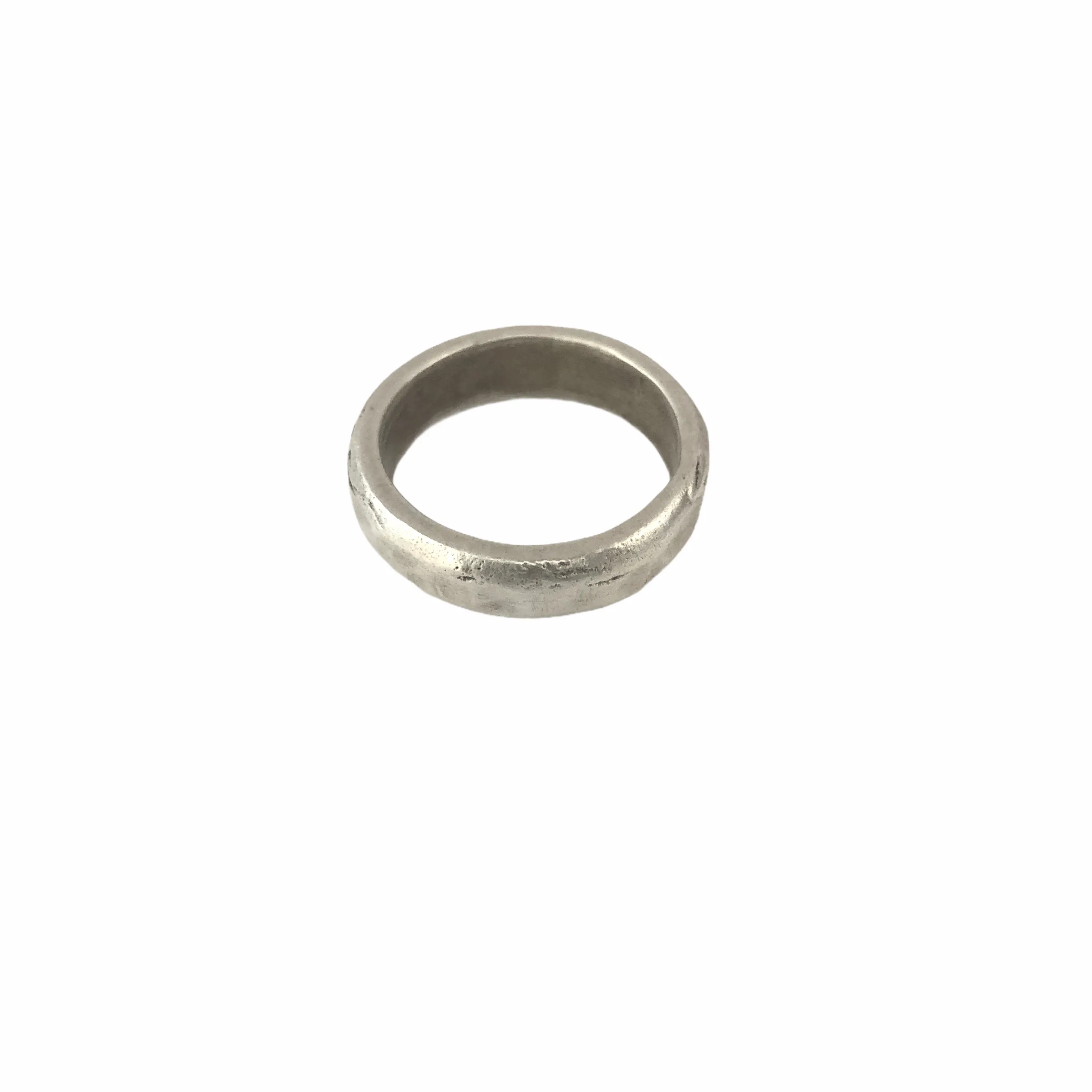 Hammered Sterling Silver Band