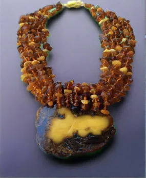 Hand Crafted One Of A Kind Chunky Baltic Amber Necklace