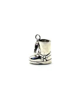 Harley Davidson Sterling Silver Boot Charm