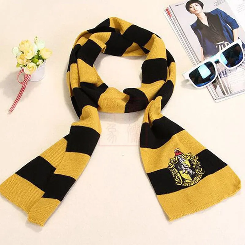 Harris Cosplay Scarf Four Magical Academy Insignia Christmas Halloween Prop