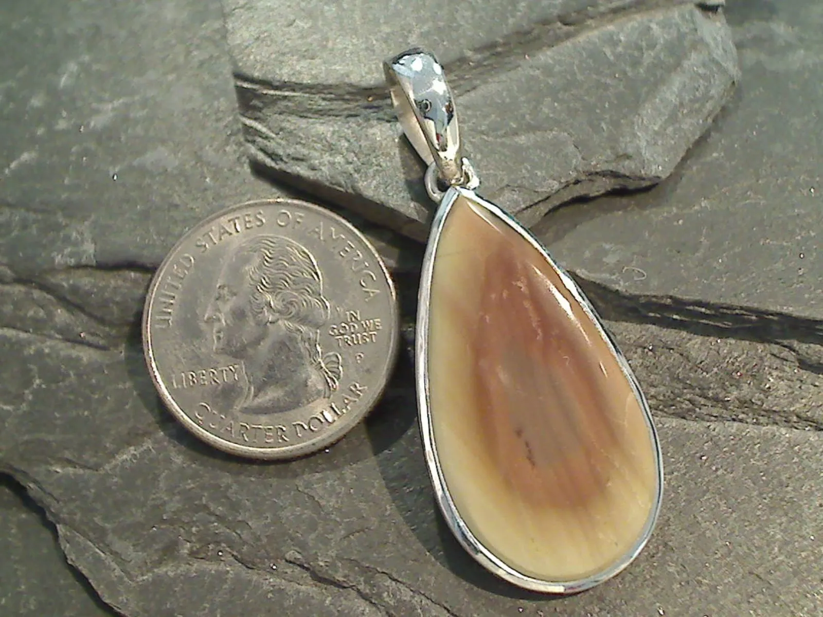 Imperial Jasper, Sterling Silver Pendant