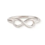 Infinity Ring in Silver Overlay