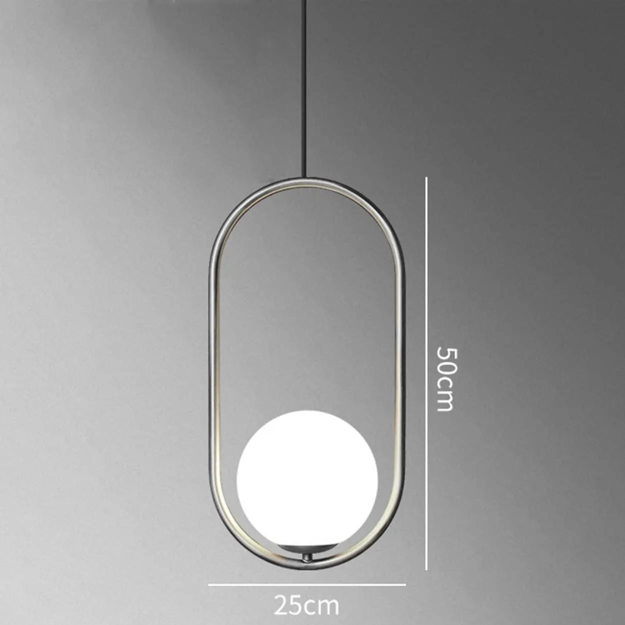 Insuppar Oval Ring Ball Pendant Lamp