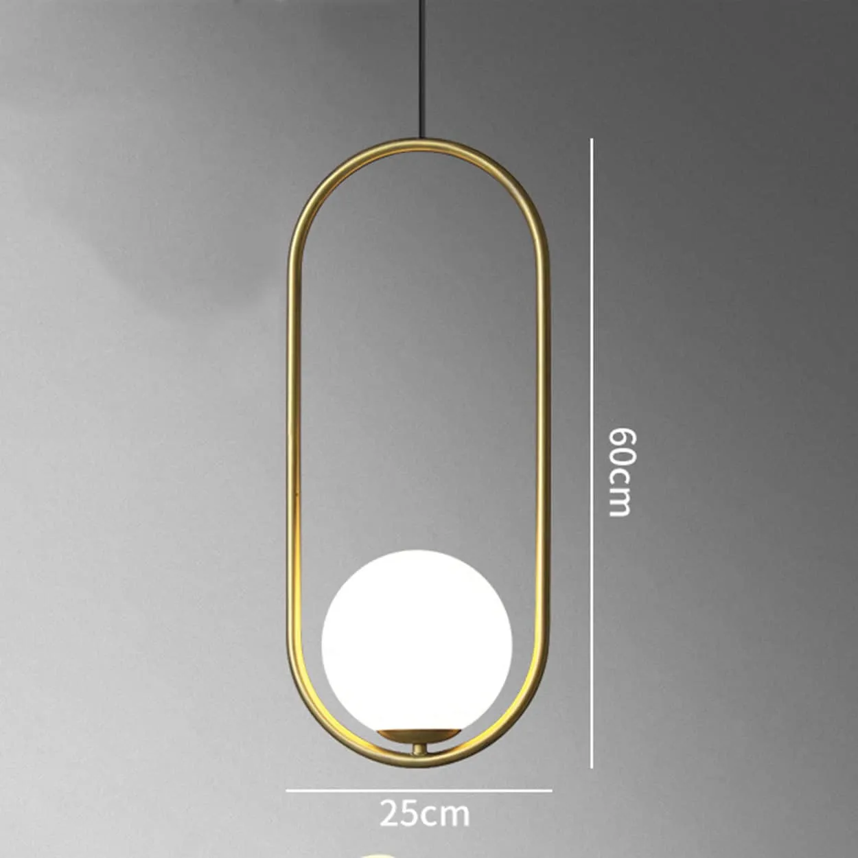 Insuppar Oval Ring Ball Pendant Lamp