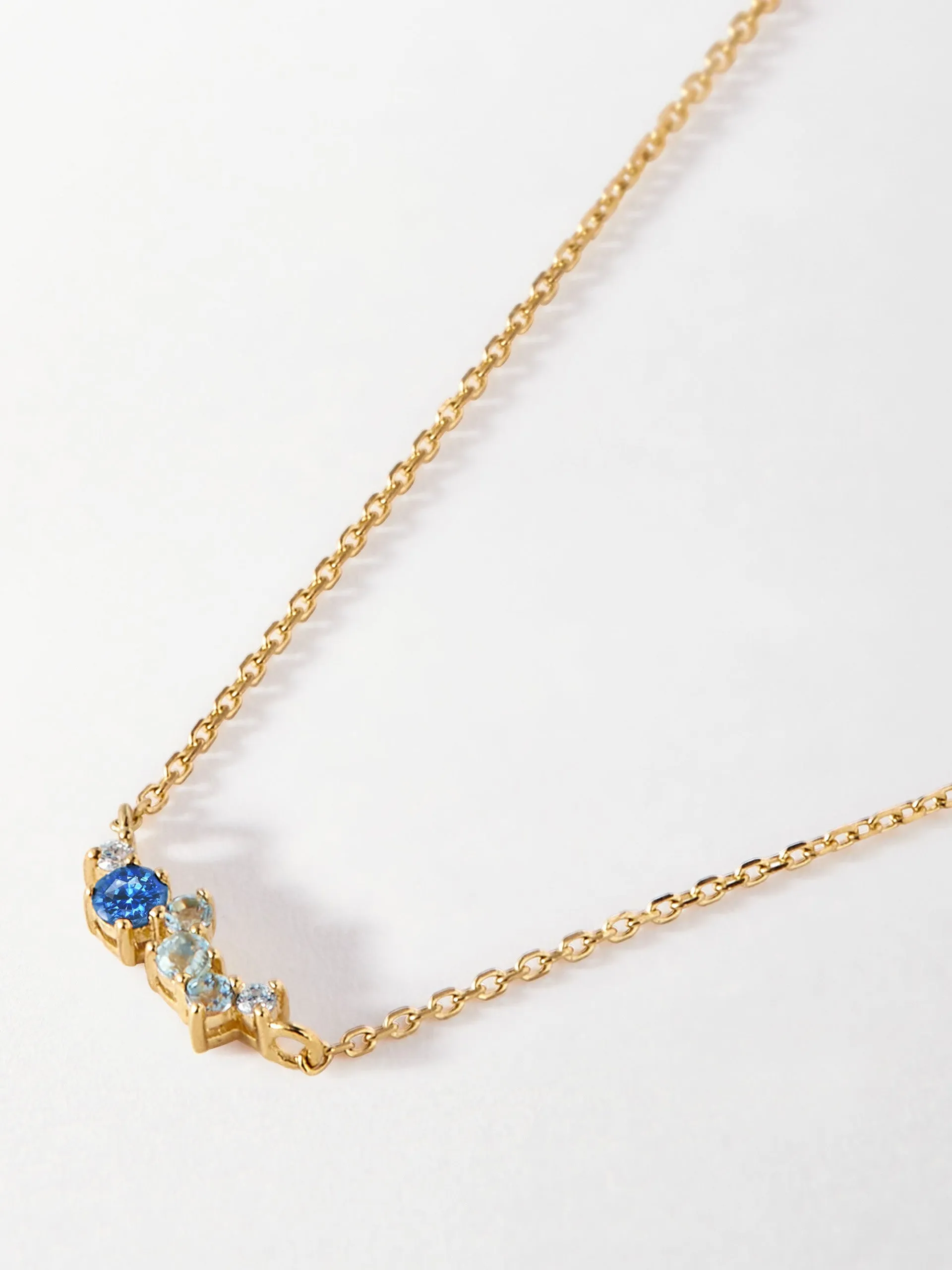 Intuition sapphire ray necklace