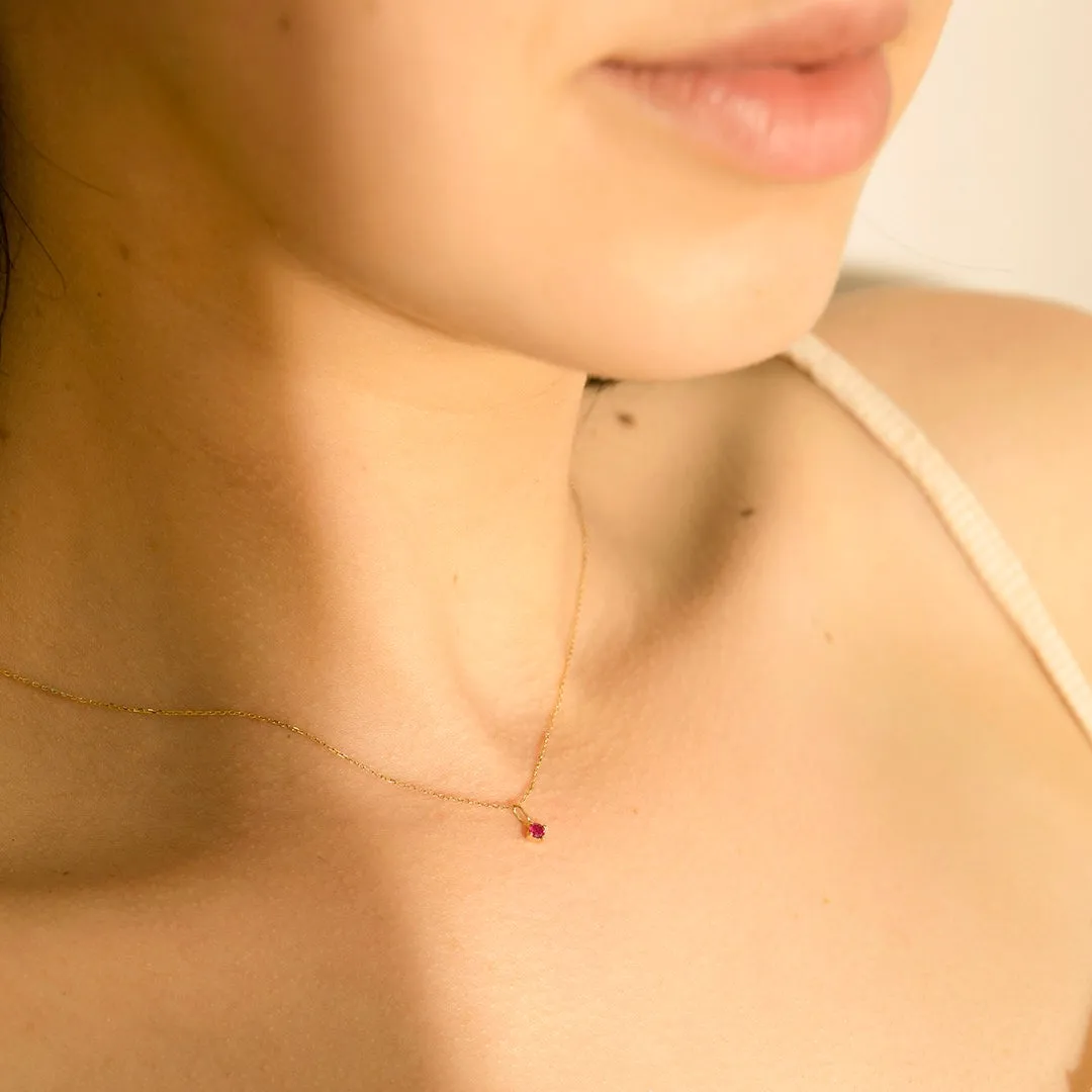 JULY  |  Ruby Necklace Charm