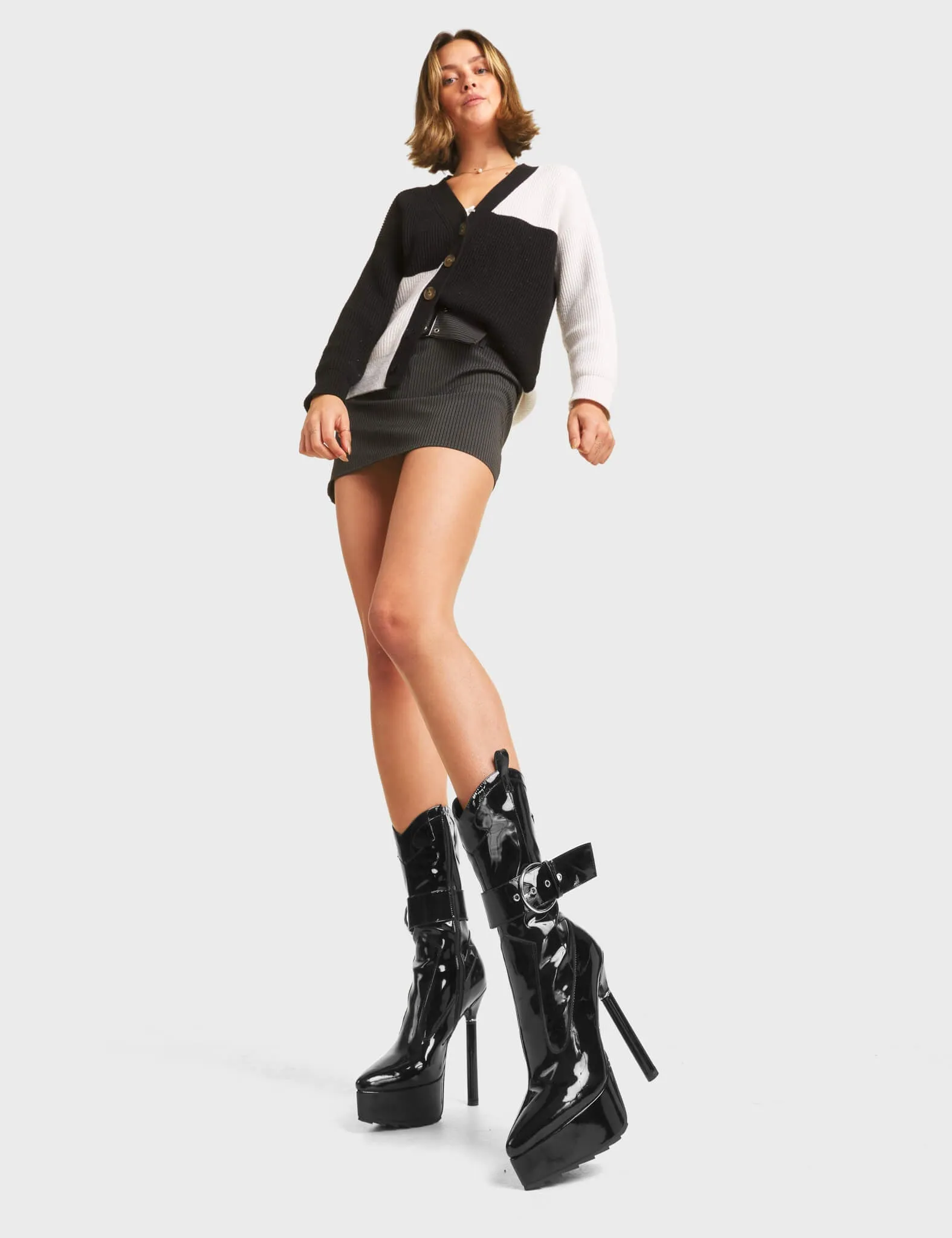 Keep Waitin' Western Platform Calf Boots