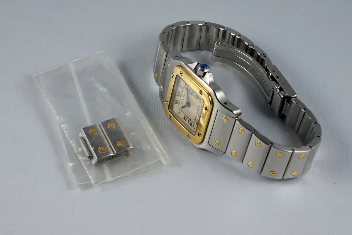 Ladies Two Tone Cartier Santos 1057930 Quartz