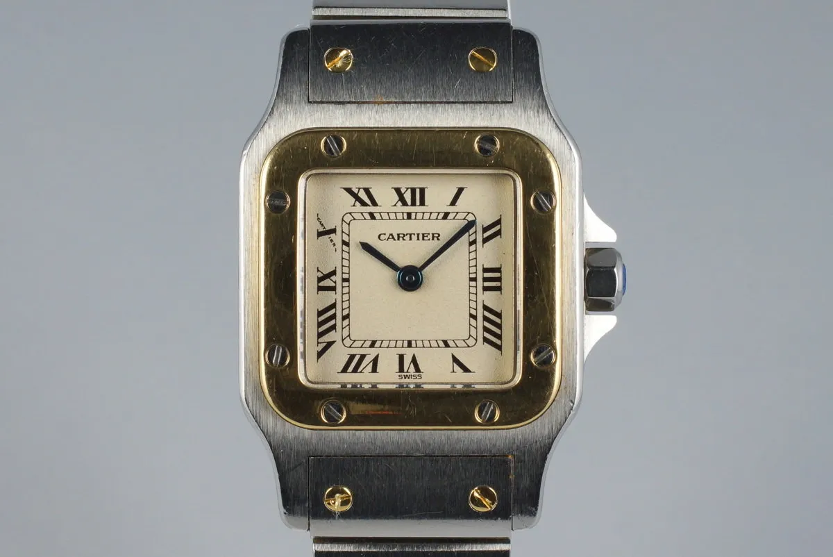 Ladies Two Tone Cartier Santos 1057930 Quartz