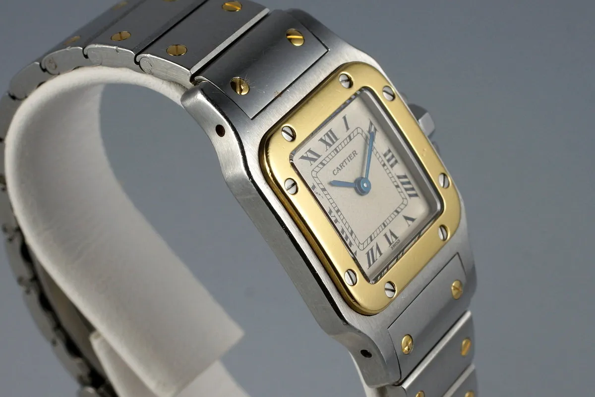 Ladies Two Tone Cartier Santos 1057930 Quartz