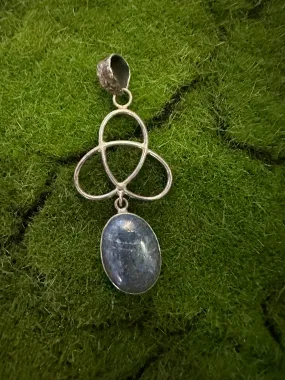 Lapis Lazuli Triquetra Sterling Silver Pendant