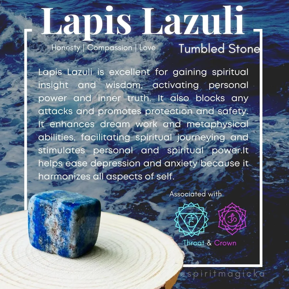 Lapis Lazuli Tumbled Cube