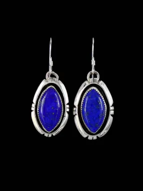 Lapis Native American Jewelry Dangle Earrings