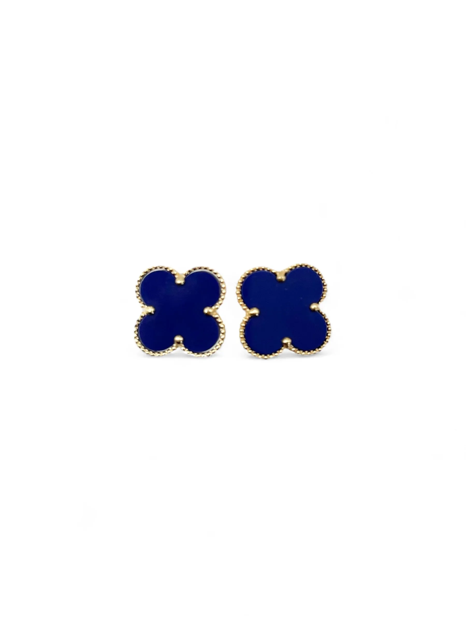 LAPIZ LAZULI CLIP ON EARRINGS